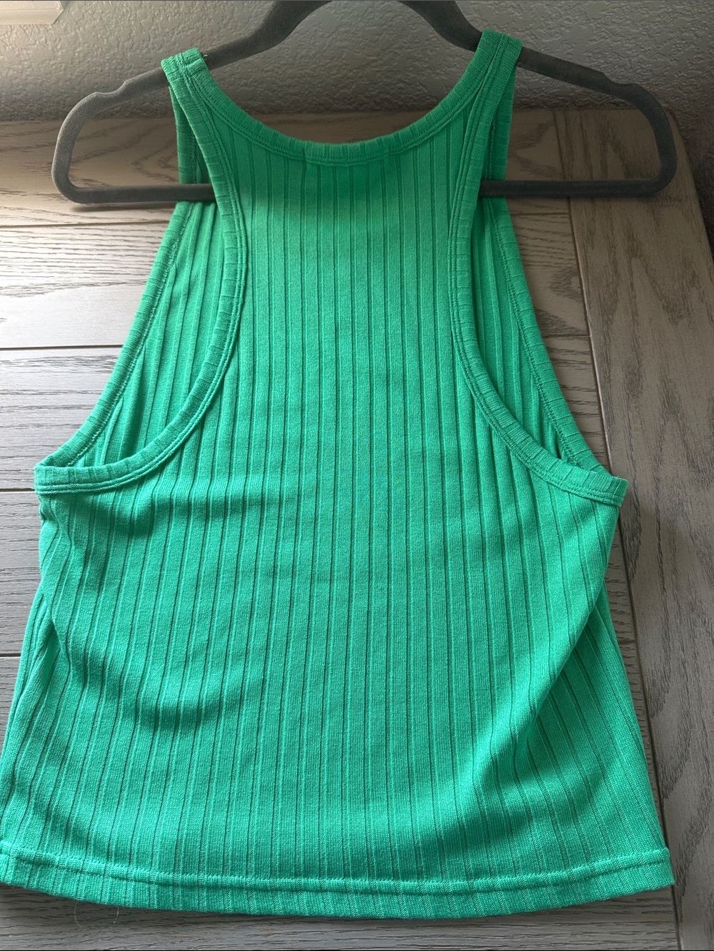 Rip Curl Women's Ribbed Bright Green Tank - Picture 2 of 3